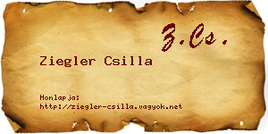 Ziegler Csilla névjegykártya